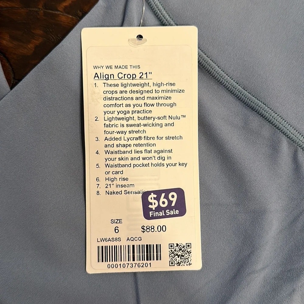 Lululemon. Align Crop 21” - Picture 2 of 3